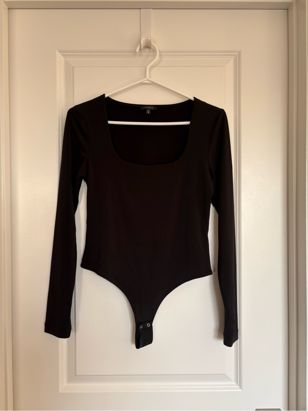 Dynamite Sculpt Black Scoop Neck Bodysuit